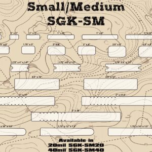 A large map of the size and length of small / medium sgk-sm.